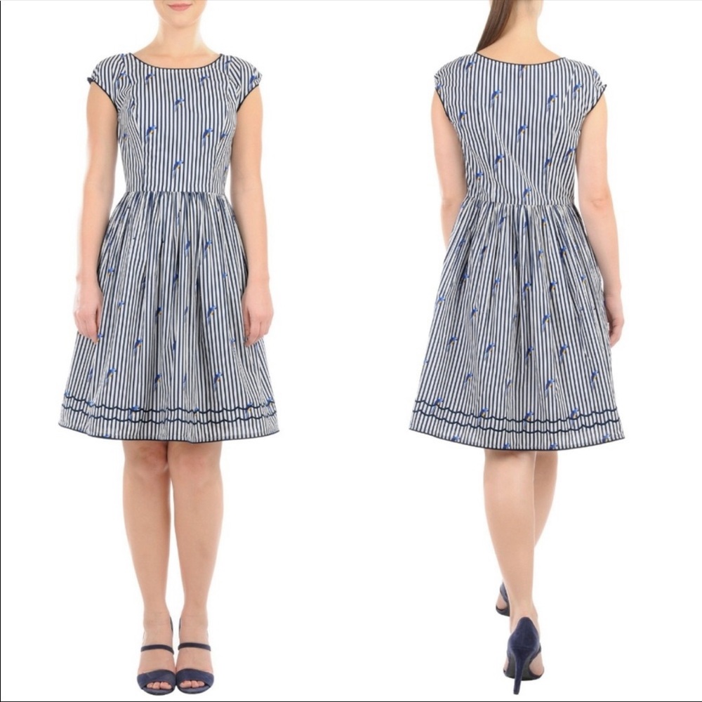 ESHAKTI Striped Summer Dress - Picture 2 of 8